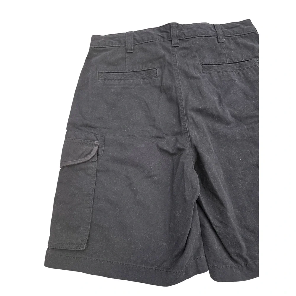 Lands End Mens Navy Blue Cotton Twill Cargo Shorts New With Tags